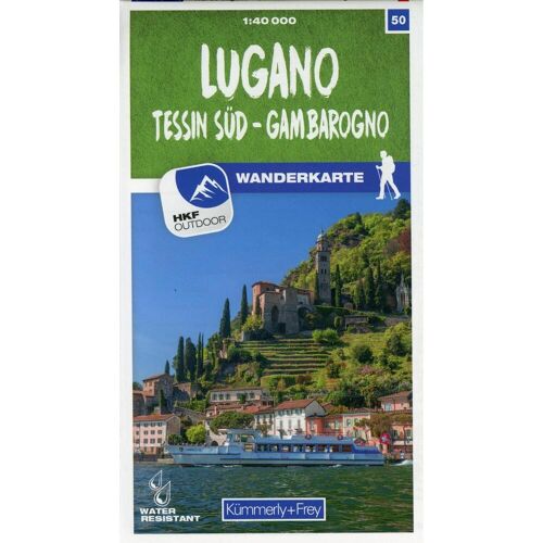 Hallwag Kümmerly+Frey Wanderkarte 50 Lugano - Sottoceneri - Gambarogno, Ratgeber