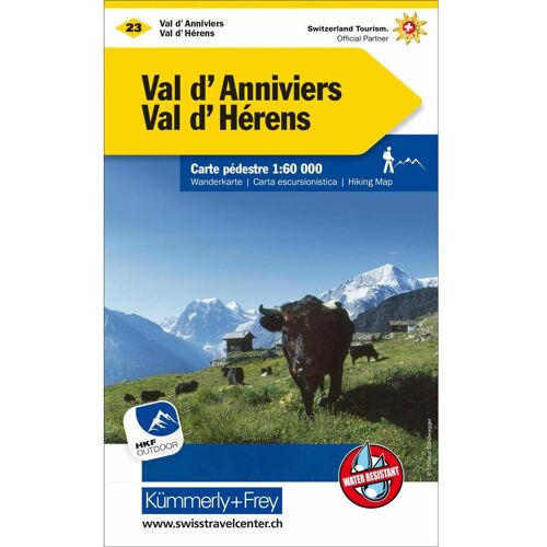 Hallwag Kümmerly+Frey Val d/'Anniviers, Val d/'Hérens Wanderkarte Nr. 23, Ratgeber von Collectif