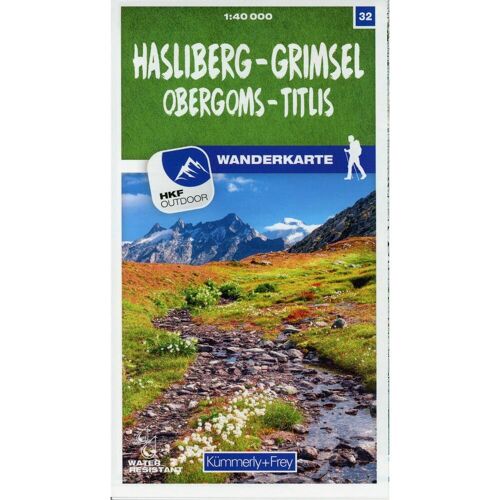 Hallwag Kümmerly+Frey Wanderkarte 32 Hasliberg - Grimsel, Obergoms, Titlis, Ratgeber