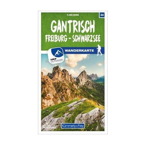 Hallwag Kümmerly+Frey Wanderkarte 28 Gantrisch - Freiburg - Schwarzsee, Ratgeber von Collectif