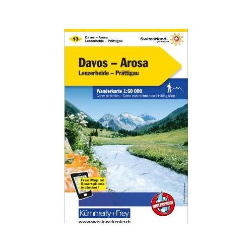 Hallwag Kümmerly+Frey KÜMMERLY Wanderkarte 325902212 Davos-Arosa 1:60'000, Ratgeber von Hallwag/, Kümmerly+FreyAG