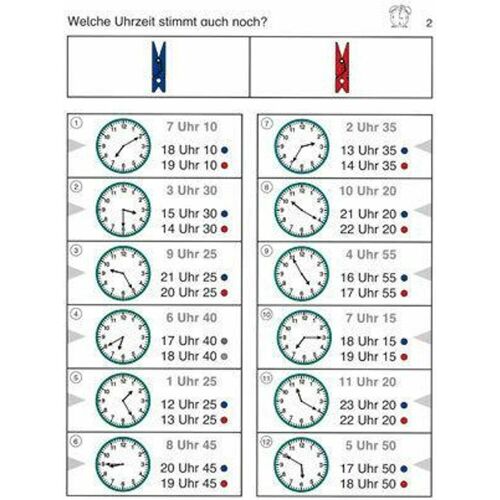 Persen Wie viel Uhr ist es?, Schulbücher