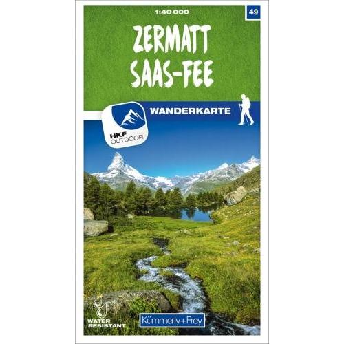 Hallwag Kümmerly+Frey Wanderkarte 49 Zermatt - Saas-Fee, Ratgeber von Collectif