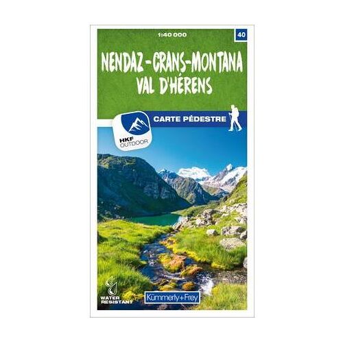 Hallwag Kümmerly+Frey Wanderkarte 40 Nendaz - Crans Montana, Val d'Hérens, Ratgeber von Collectif