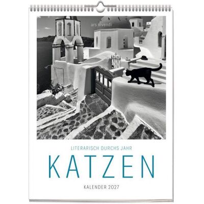 Ars Vivendi, Kalender, Literarisch durchs Jahr - Katzen 2027 Ars Vivendi, Kalender, Literarisch durchs Jahr - Katzen 2027