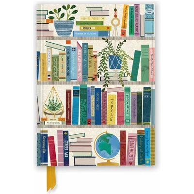 Flame Tree, Heft + Block, Georgia Breeze: Bookshelves (Foiled Journal) (A5, Blanko, Liniert, Harter Einband) Flame Tree, Heft + Block, Georgia Breeze: Bookshelves (Foiled Journal) (A5, Blanko, Liniert, Harter Einband)