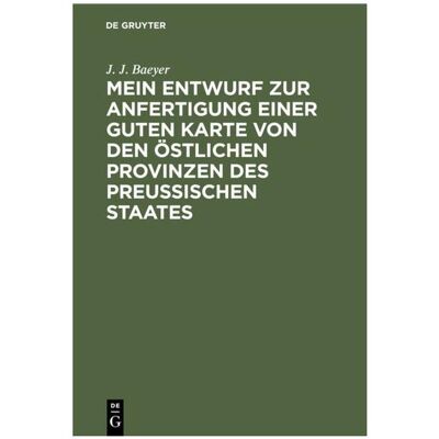 De Gruyter Baeyer:Mein Entwurf zur Anfertigung ein, Fachbücher De Gruyter Baeyer:Mein Entwurf zur Anfertigung ein, Fachbücher