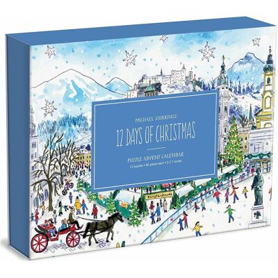 Abrams & Chronicle 70098 - Michael Storrings 12 Days of Christmas - Weihnachtspuzzle, 12 x 80 Teile (80 Teile) Abrams & Chronicle 70098 - Michael Storrings 12 Days of Christmas - Weihnachtspuzzle, 12 x 80 Teile (80 Teile)
