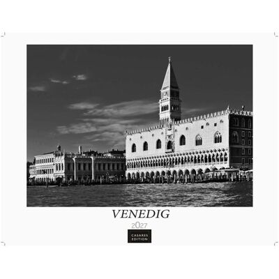 Casares Fine Art Edition, Kalender, Venedig Kalender 2027 schwarz weiss - Wandkalender Fotokalender Italien 42x55 - mit malerisch Casares Fine Art Edition, Kalender, Venedig Kalender 2027 schwarz weiss - Wandkalender Fotokalender Italien 42x55 - mit malerisch
