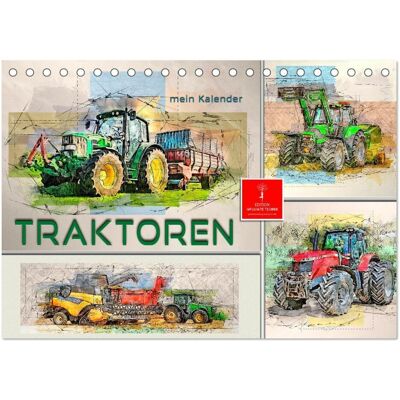 Calvendo, Kalender, Traktoren - mein Kalender (Tischkalender 2026 DIN A5 quer), Monatskalender (A5) Calvendo, Kalender, Traktoren - mein Kalender (Tischkalender 2026 DIN A5 quer), Monatskalender (A5)