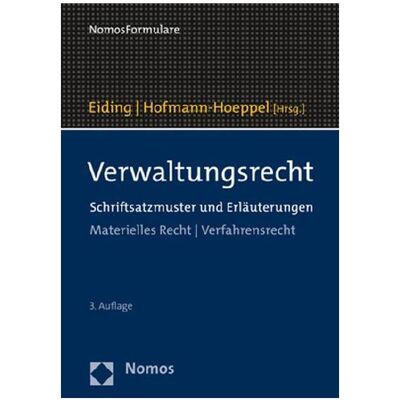 Nomos Verwaltungsrecht, Fachbücher von Jochen Hofmann-Hoeppel, Lutz Eiding Nomos Verwaltungsrecht, Fachbücher von Jochen Hofmann-Hoeppel, Lutz Eiding