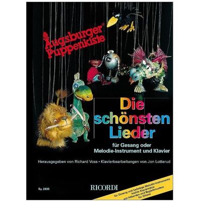 Ricordi Publishing Augsburger Puppenkiste, Die schönsten Lieder, für Gesang oder Melodie-Instrument und Klavier Ricordi Publishing Augsburger Puppenkiste, Die schönsten Lieder, für Gesang oder Melodie-Instrument und Klavier
