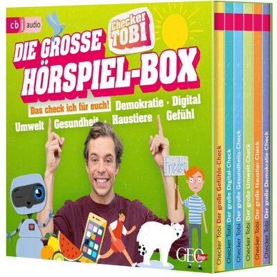 Penguin Random House Die grosse Checker-Tobi-Hörspiel-Box, Hörbücher von Tobias Krell, Paulina Rümmelein, Gregor Eisenbeiss Penguin Random House Die grosse Checker-Tobi-Hörspiel-Box, Hörbücher von Tobias Krell, Paulina Rümmelein, Gregor Eisenbeiss