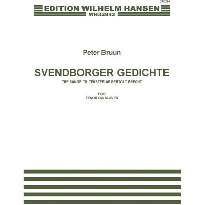 Hansen Svendborger Gedichte (Score), Fachbücher von Peter Bruun Hansen Svendborger Gedichte (Score), Fachbücher von Peter Bruun