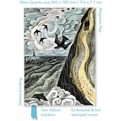 Flame Tree, Heft + Block, Angela Harding: Cornish Path (Foiled Quarto Journal) (Quart, Liniert) Flame Tree, Heft + Block, Angela Harding: Cornish Path (Foiled Quarto Journal) (Quart, Liniert)