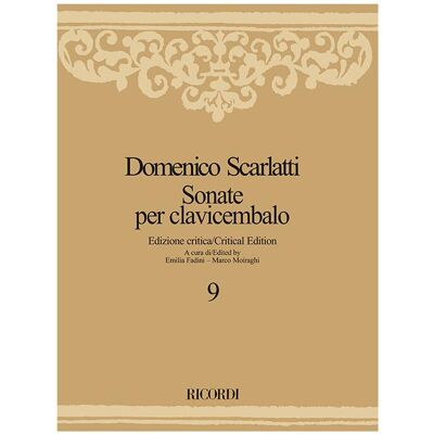 Ricordi Sonate per clavicembalo - Volume 9, Fachbücher von Domenico Scarlatti Ricordi Sonate per clavicembalo - Volume 9, Fachbücher von Domenico Scarlatti