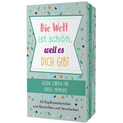 MVG, Grusskarte + Briefpapier, Die Welt ist schön, weil es dich gibt MVG, Grusskarte + Briefpapier, Die Welt ist schön, weil es dich gibt