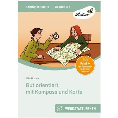 Lernbiene Gut orientiert mit Kompass und Karte, Schulbücher von Silke Martens Lernbiene Gut orientiert mit Kompass und Karte, Schulbücher von Silke Martens