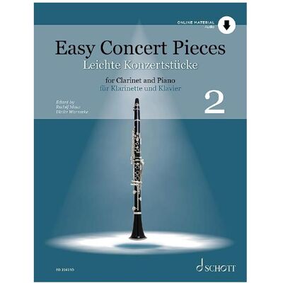 Schott Music Leichte Konzertstücke, Band 2 (+Online Audio) für Klarinette und Klavier, Fachbücher von Rudolf Mauz, Ulrike Warnecke Schott Music Leichte Konzertstücke, Band 2 (+Online Audio) für Klarinette und Klavier, Fachbücher von Rudolf Mauz, Ulrike Warnecke