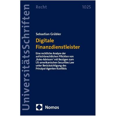 Nomos Grübler:Digitale Finanzdienstleister, Fachbücher von Sebastian Grübler Nomos Grübler:Digitale Finanzdienstleister, Fachbücher von Sebastian Grübler