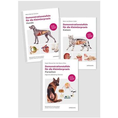 Schlütersche Demonstrationstafeln für die Kleintierpraxis Hund, Katze und Parasiten SET, Fachbücher Schlütersche Demonstrationstafeln für die Kleintierpraxis Hund, Katze und Parasiten SET, Fachbücher