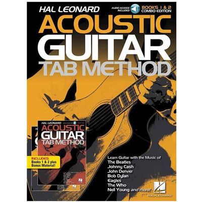 Hal Leonard Acoustic Guitar Tab Method - Combo Edition: Books 1 & 2 with Online Audio, Plus Bonus Ma, Sachbücher Hal Leonard Acoustic Guitar Tab Method - Combo Edition: Books 1 & 2 with Online Audio, Plus Bonus Ma, Sachbücher
