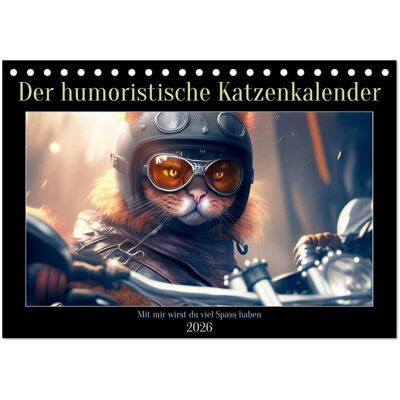 Calvendo, Kalender, Der humoristische Katzen Kalender (Tischkalender 2026 DIN A5 quer), Monatskalender (A5) Calvendo, Kalender, Der humoristische Katzen Kalender (Tischkalender 2026 DIN A5 quer), Monatskalender (A5)