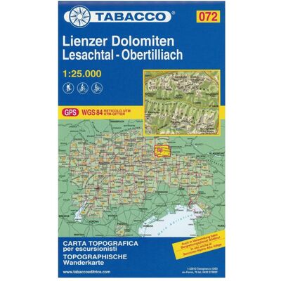 Tabacco editrice Wanderk.72 Lienzer Dol, Landkarte Tabacco editrice Wanderk.72 Lienzer Dol, Landkarte