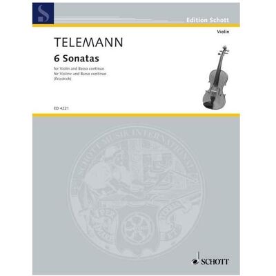 Schott Music 6 Sonatas, Sachbücher von Georg Philipp Telemann Schott Music 6 Sonatas, Sachbücher von Georg Philipp Telemann