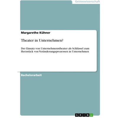 Grin Kühner:Theater in Unternehmen?, Sachbücher von Margarethe Kühner Grin Kühner:Theater in Unternehmen?, Sachbücher von Margarethe Kühner