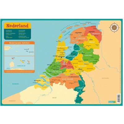 Deltas Lernuntersetzer - Karte der Niederlande Deltas Lernuntersetzer - Karte der Niederlande