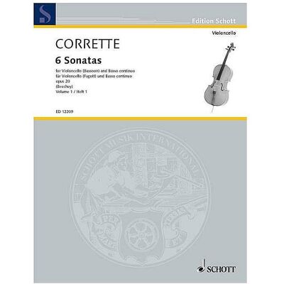 Schott Music 6 sonatas vol.1 (nos.1-3) for bassoon and piano, Fachbücher Schott Music 6 sonatas vol.1 (nos.1-3) for bassoon and piano, Fachbücher