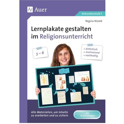 Auer Lernplakate gestalten im Religionsunterricht 5-6, Schulbücher von Regina Nizold Auer Lernplakate gestalten im Religionsunterricht 5-6, Schulbücher von Regina Nizold