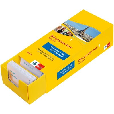 Découvertes 1 Bayern (ab 2017) - Vokabel-Lernbox zum Schulbuch 1. Lernjahr, Schulbücher von Klett Lerntraining Découvertes 1 Bayern (ab 2017) - Vokabel-Lernbox zum Schulbuch 1. Lernjahr, Schulbücher von Klett Lerntraining