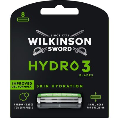 Wilkinson, Rasierklingen, Hydro3 Ersatzklingen (8x) Wilkinson, Rasierklingen, Hydro3 Ersatzklingen (8x)