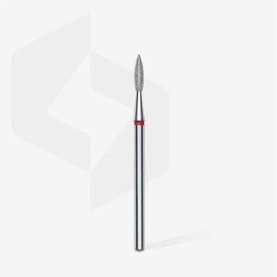 Staleks, Nagelpflegegerät Zubehör, Diamond Bit Sharp Flame Red Ring I Attachment for Nail Cutters Staleks, Nagelpflegegerät Zubehör, Diamond Bit Sharp Flame Red Ring I Attachment for Nail Cutters