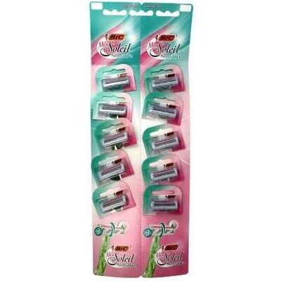 Bic, Nassrasierer, Rasiermesser, Miss Soleil empfindlich, 10 Stücke (Treffer) Bic, Nassrasierer, Rasiermesser, Miss Soleil empfindlich, 10 Stücke (Treffer)