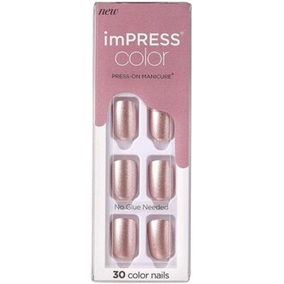 KISS imPRESS Kurz Champagner Pink Gel Nagel Set - Nagel Set KISS imPRESS Kurz Champagner Pink Gel Nagel Set - Nagel Set