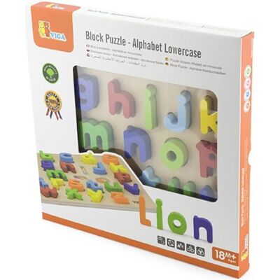 Viga Holzbuchstabenpuzzle - Kleinbuchstaben Lernspielzeug Viga Holzbuchstabenpuzzle - Kleinbuchstaben Lernspielzeug
