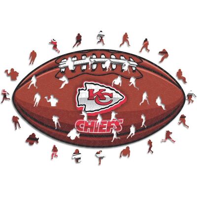 ICONIC Puzzles Kansas City Chiefs NFL Logo Holz Puzzle - 270 Teile ICONIC Puzzles Kansas City Chiefs NFL Logo Holz Puzzle - 270 Teile