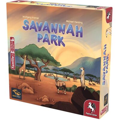 Pegasus 57804G - Savannah Park, Brettspiel, für 1-4 Spieler, ab 8 Jahren (DE-Ausgabe) (Deutsch, 1 - 4 Spieler) Pegasus 57804G - Savannah Park, Brettspiel, für 1-4 Spieler, ab 8 Jahren (DE-Ausgabe) (Deutsch, 1 - 4 Spieler)