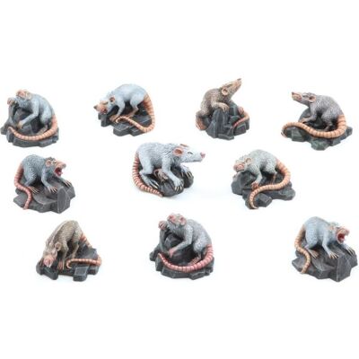 Tabletop-Art Riesenratten Rudel (10) (Metall) Tabletop-Art Riesenratten Rudel (10) (Metall)