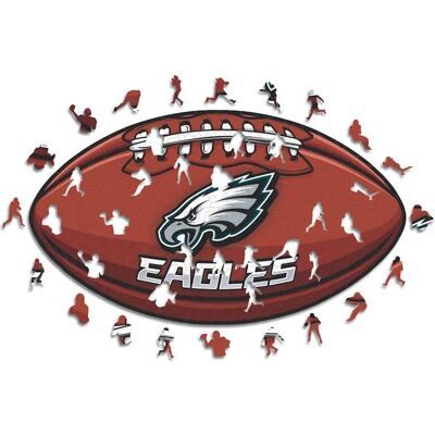 ICONIC Puzzles - Philadelphia Eagles – Football mit Logo - Holz Puzzle Grösse L ICONIC Puzzles - Philadelphia Eagles – Football mit Logo - Holz Puzzle Grösse L