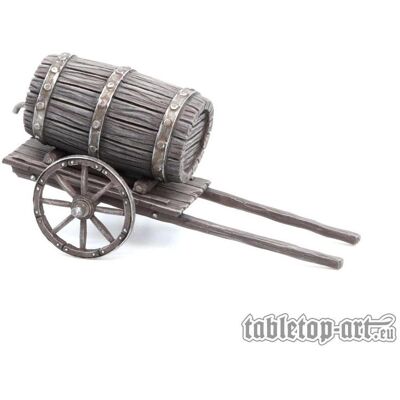 Tabletop-Art Small Cart with Barrel (Kunststoff, Metall) Tabletop-Art Small Cart with Barrel (Kunststoff, Metall)