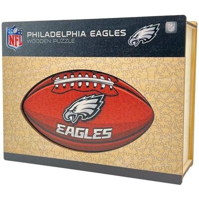ICONIC Puzzles - Philadelphia Eagles – Football mit Logo - Holz Puzzle Grösse L ICONIC Puzzles - Philadelphia Eagles – Football mit Logo - Holz Puzzle Grösse L