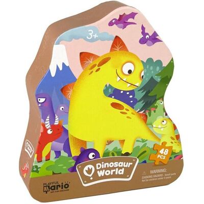 Lean Toys Dinosaur Volcano Puzzle - 48 Teile Lean Toys Dinosaur Volcano Puzzle - 48 Teile