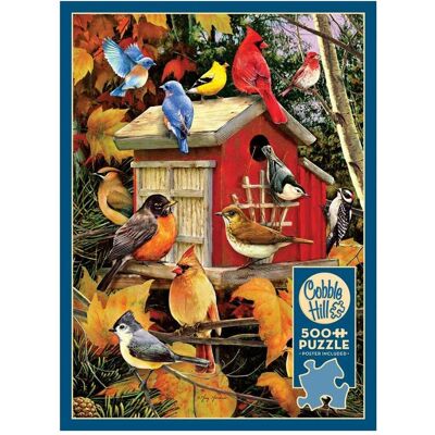 Cobble Hill XXL Herbst Vogelhaus Puzzle - Dekor Cobble Hill XXL Herbst Vogelhaus Puzzle - Dekor