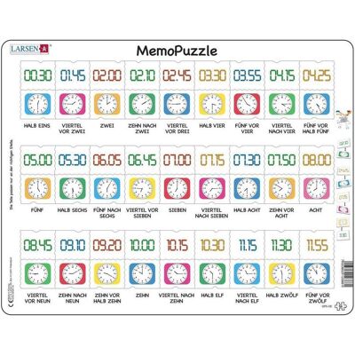 Larsen - Memo Die Zeit - 54pc - Uhr - Puzzle Larsen - Memo Die Zeit - 54pc - Uhr - Puzzle