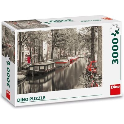 Dino Puzzle 3000 pieces Canal In Amsterdam (3000 Teile) Dino Puzzle 3000 pieces Canal In Amsterdam (3000 Teile)