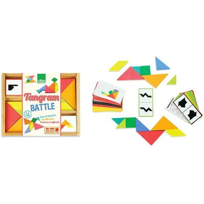 Vilac Holz-Tangram - Gelb - 20x20x3 cm - Puzzlespiel Vilac Holz-Tangram - Gelb - 20x20x3 cm - Puzzlespiel